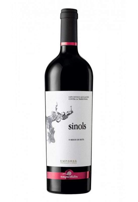 Weinhandel Spanien Rotwein Katalonien Sinols Criança Empordàlia Flasche – spanischer Rotwein aus Empordà, 9 Monate Eichenfass, modernes Etikett