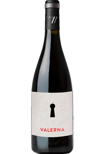Flasche Valerna 2020 – Vino Tinto, ein spanischer Rotwein aus Costers del Segre mit Aromen von dunklen Früchten, Gewürzen und Süßholz.