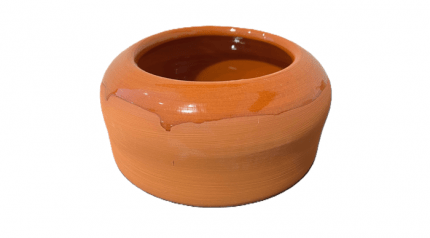 Hundenapf mittel-groß terracotta, 16cm/10,5cm Durchmesser x 8cm